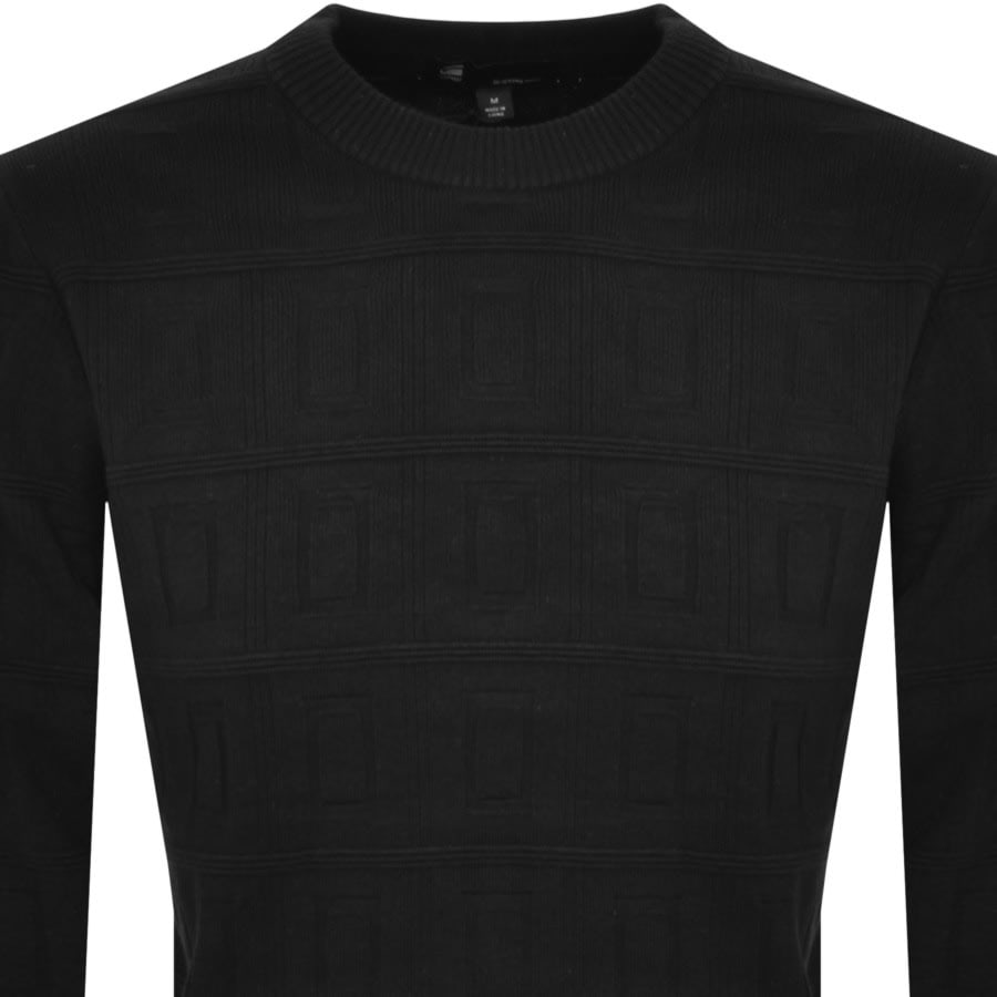 G star Table Structure R Sweater Black 2XL Man
